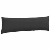 Sofa Pillows 2 pcs Black 145 x 40 cm Fabric 42013857