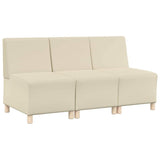 Modular Sofa Unit Armless 3 pcs Cream 55 x 74 x 82 cm 3399812