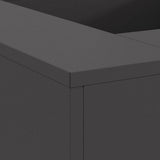 Fire Pit Black 80 x 80 x 40 cm Steel 858920