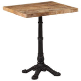 Bistro Table 60x60x77 cm Rough Mango Wood 321084