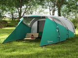 Three-Man, 3000mm Water-Resistant Two-Room Tunnel Tent - Green T3398P349027