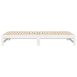 Pull-out Day Bed without Mattress White 2x cm 823405
