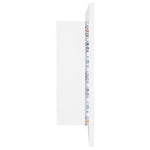 LED Bathroom Mirror Cabinet White 90x12x45 cm Acrylic 804972