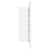 LED Bathroom Mirror Cabinet White 90x12x45 cm Acrylic 804972