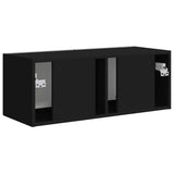 TV Wall Cabinet Black 78.5 x 31 x 29.5 cm Engineered Wood 892211