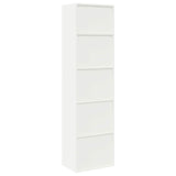 Storage Cabinet 2 pcs White 60 x 40 x 220 cm Steel Lockable 3438710