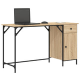 Computer Desk Sonoma Oak 131x48x75 cm Engineered Wood 836219
