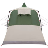 Teepee Tent 8-Person with Roof Green 720 x 465 x 295 cm 42003996