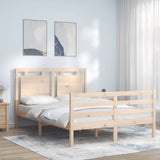 Bed Frame without Mattress 140x190 cm Solid Wood 3194031