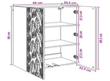 Wall-Mounted Cabinet White 66 x 34.5 x 90 cm Engineered Wood 898735