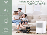 10L/Day 2200ML Portable Quiet with WiFi Smart App Control, Electric Moisture Air T3398P378786