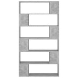 Book Cabinet Room Divider Concrete Grey 100x24x188 cm 3082075