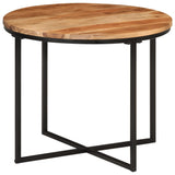 Coffee Table 55x55x45 cm Solid Wood Acacia and Iron 372741
