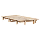 Bed Frame without Mattress 90x200 cm Solid Wood Pine 850668