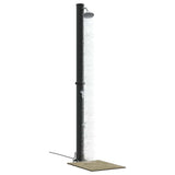 Outdoor Solar shower Black 217 cm PVC and Aluminium 42003412