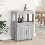 Bar Cart Grey Sonoma 60x39.5x89 cm Engineered Wood 848274