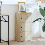 Bookcase Sonoma Oak 40x24x77 cm Engineered Wood 860366