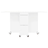 Dinning Table 2 pcs 140 x 80 x 77 cm Engineered Wood White 3424932