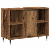 Bathroom Cabinet Old Wood 80 x 33 x 60 cm Engineered Wood 873892