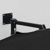 Garden Parasol Black 248 x 248 x 148 cm Polyester and Steel 42003233
