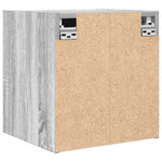 ZNTS Wall-mounted Bedside Cabinet Grey Sonoma 38x34x40 cm 861257