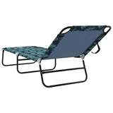Folding Sun Lounger Multicolour 188 x 57 x 86.5 cm Polyester 42003145