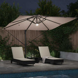 Roma Parasol Taupe 286 x 284 x 270 cm Aluminium and Polyester 42003354