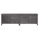 Garden Storage Box Anthracite 198.5x50x56.5 cm Solid Wood Fir 364762