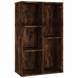 Book Cabinet/Sideboard Smoked Oak 50x25x80 cm Engineered Wood 826611