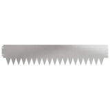 Lawn Edging 30 pcs 103 x 20 cm metal Silver 8008280