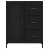Highboard Black 69.5x34x180 cm Engineered Wood 3189518