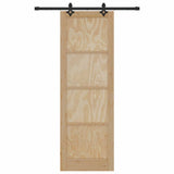 Sliding Door Set Other ORKDAL Natural and black 78 x 232 cm 3333614
