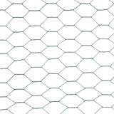 Chicken Wire Fence Steel with PVC Coating 25x1.2 m Green 143263