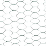 Chicken Wire Fence Steel with PVC Coating 25x1.2 m Green 143263