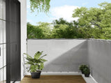 Balcony Screen Light Grey 120x1000 cm 100% Polyester Oxford 4000020