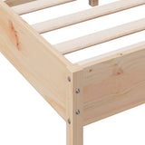 Bed Frame without Mattress 120x200 cm Solid Wood Pine 842754