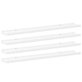 Wall Shelves 4 pcs White 100x9x3 cm 326663