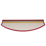 Stair Mats 10 pcs 65x24x4 cm Red Half Round Large 149761