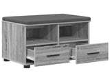 Hall Bench with Cushion with Drawer Grey Sonoma 60 x 38 x 46 cm 891453