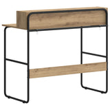 Desk with Storage Artisan Oak 100 x 50 x 91 cm 8008031