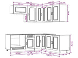 Kitchen Unit KALMAR 8 pcs Grey Sonoma Engineered Wood 3438377