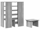 Shoe Cabinet with Shelf 2 pcs Grey Sonoma Engineered Wood 8000385