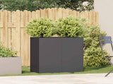 Planter Black 80x40x80 cm Cold-rolled Steel 860710