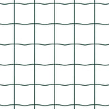 Fence with Posts Green 1 x 25 m Steel 3336007