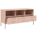 TV Cabinet Pink 100.5x39x50.5 cm Steel 843037