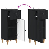 2 Piece Bathroom Cabinet Set ALKMAAR Black Engineered Wood 3417991
