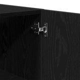 Wall Cabinet 60 x 31.5 x 60 cm Engineered Wood Black Oak 862949