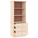 Bookcase with Drawers ALTA 60x35x142 cm Solid Wood Pine 353951