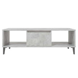 Coffee Table Concrete Grey 103.5x60x35 cm Engineered Wood 806026