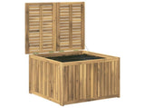 Garden Storage Box Solid Acacia Wood 70.5 x 68.5 x 53.5 cm 901826